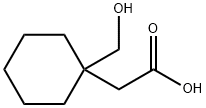 1-(Hydroxymethyl)cyclohexane-1-acetic acid Struktur