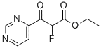 4-Pyrimidinepropanoic acid, alpha-fluoro-beta-oxo-, ethyl ester (9CI) Struktur