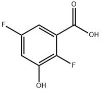 Benzoic  acid,  2,5-difluoro-3-hydroxy- Struktur