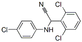 [(4-chlorophenyl)amino](2,6-dichlorophenyl)acetonitrile Struktur