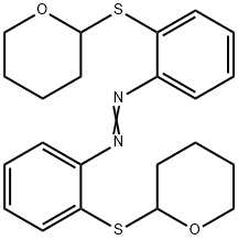 2,2'-Bis[(tetrahydro-2H-pyran-2-yl)thio]azobenzene Struktur