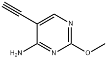 4-Pyrimidinamine, 5-ethynyl-2-methoxy- (9CI) Struktur