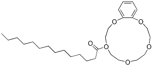 4-MYRISTOYLBENZO-15-CROWN-5 Struktur