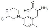 2-methyl-5-bis(beta-chloroethyl)aminophenylalanine Struktur