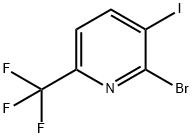 2-Bromo-3-iodo-6-(trifluoromethyl)pyridine Struktur