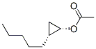 Cyclopropanol, 2-pentyl-, acetate, (1S,2R)- (9CI) Struktur