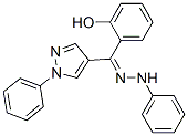 (2-HYDROXYPHENYL)(1-PHENYL-1H-PYRAZOL-4-YL)METHANONE PHENYLHYDRAZONE Struktur