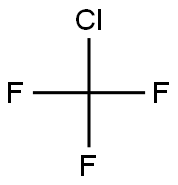 Chlorotrifluoromethane Struktur