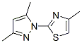 2-(3,5-Dimethyl-1H-pyrazol-1-yl)-4-methylthiazole Struktur