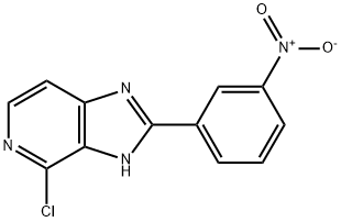 4-Chloro-2-(3-nitrophenyl)-imidazo(4,5-c)pyridine Struktur