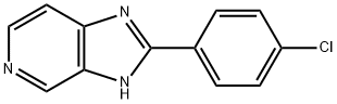 2-(4-Chlorophenyl)-1H-imidazo(4,5-c)pyridine Struktur