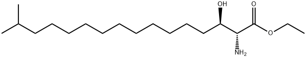 2-AMino-3-hydroxy-15-Methyl-hexadecanoic Acid Ethyl Ester Struktur