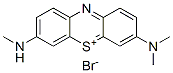 3-(dimethylamino)-7-(methylamino)phenothiazin-5-ium bromide  Struktur