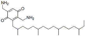 2,5-Bis(aminomethyl)-3-(2,6,10,14-tetramethylhexadecyl)-2,5-cyclohexadiene-1,4-dione Struktur