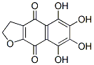 2,3-Dihydro-5,6,7,8-tetrahydroxynaphtho[2,3-b]furan-4,9-dione Struktur