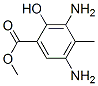 Benzoic acid, 3,5-diamino-2-hydroxy-4-methyl-, methyl ester (9CI) Struktur