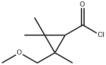 Cyclopropanecarbonylchloride,2-(methoxymethyl)-2,3,3-trimethyl-(9CI) Struktur