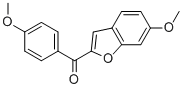 (6-METHOXY-BENZOFURAN-2-YL)-(4-METHOXY-PHENYL)-METHANONE Struktur