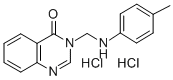 3-(((4-Methylphenyl)amino)methyl)-4(3H)-quinazolinone dihydrochloride Struktur