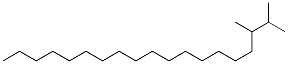 NONADECANE,2,3-DIMETHYL- Struktur