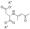 dipotassium N-(1-methyl-3-oxobut-1-enyl)-L-aspartate Struktur