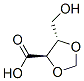 1,3-Dioxolane-4-carboxylicacid,5-(hydroxymethyl)-,(4R-trans)-(9CI) Struktur