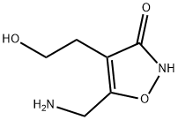 4-Isoxazoleethanol, 5-(aminomethyl)-3-hydroxy- (9CI) Struktur