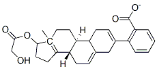 [(8S,9S,13S,14S,17S)-17-(2-hydroxyacetyl)oxy-13-methyl-6,7,8,9,11,12,1 4,15,16,17-decahydrocyclopenta[a]phenanthren-3-yl] benzoate Struktur