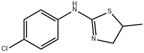 (4-CHLORO-PHENYL)-(5-METHYL-4,5-DIHYDRO-THIAZOL-2-YL)-AMINE Struktur