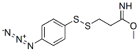 methyl-5-(4-azidophenyl)-4,5-dithiapentanimidate Struktur