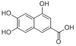 2-Naphthalenecarboxylic acid, 4,6,7-trihydroxy- (9CI) Struktur