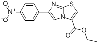 6-(4-NITROPHENYL)IMIDAZO[2,1-B]THIAZOLE-3-CARBOXYLIC ACID ETHYL ESTER Struktur