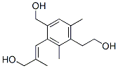 4-Hydroxymethyl-3-[(E)-3-hydroxy-2-methyl-1-propenyl]-2,6-dimethylbenzeneethanol Struktur