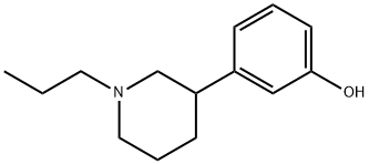 n-N-propyl-3-(3-hydroxyphenyl)piperidine Struktur