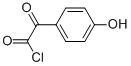 Benzeneacetyl chloride, 4-hydroxy-alpha-oxo- (9CI) Struktur