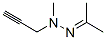 2-Propanone methyl(2-propynyl)hydrazone Struktur