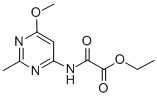 Ethyl ((6-methoxy-2-methyl-4-pyrimidinyl)amino)oxoacetate Struktur