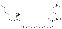 (Z,12R)-N-(3-dimethylaminopropyl)-12-hydroxy-octadec-9-enamide Struktur