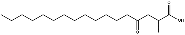 2-Methyl-4-oxoheptadecanoic acid Struktur