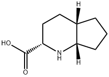 1H-Cyclopenta[b]pyridine-2-carboxylicacid,octahydro-,(2S,4aS,7aS)-(9CI) Struktur