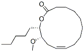 (10Z,13S,14S)-13-Methoxy-14-pentyloxacyclotetradeca-10-en-2-one Struktur