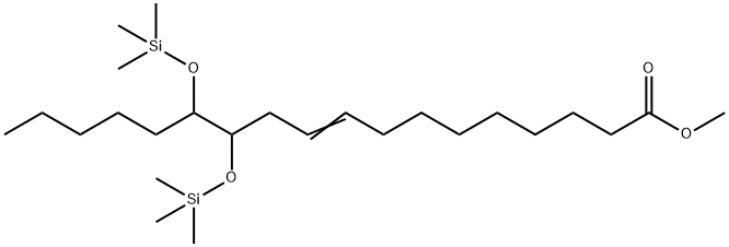 12,13-Bis[(trimethylsilyl)oxy]-9-octadecenoic acid methyl ester Struktur