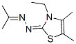 2(3H)-Thiazolone,3-ethyl-4,5-dimethyl-,(1-methylethylidene)hydrazone(9CI) Struktur