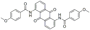 N,N'-(9,10-dihydro-9,10-dioxoanthracene-1,5-diyl)bis[4-methoxybenzamide] Struktur