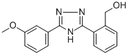 o-[5-(m-Methoxyphenyl)-1H-1,2,4-triazol-3-yl]benzyl alcohol Struktur