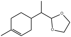 2-[1-(4-Methyl-3-cyclohexen-1-yl)ethyl]-1,3-dioxolane Struktur