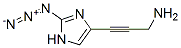 2-Propyn-1-amine,  3-(2-azido-1H-imidazol-4-yl)-  (9CI) Struktur