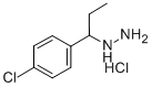 (p-Chloro-alpha-ethylbenzyl)hydrazine hydrochloride Struktur