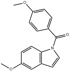 5-METHOXY-1-(4-METHOXYBENZOYL)-1H-INDOLE 結(jié)構(gòu)式