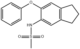 N-(6-phenoxyindan-5-yl)methanesulfonamide Struktur